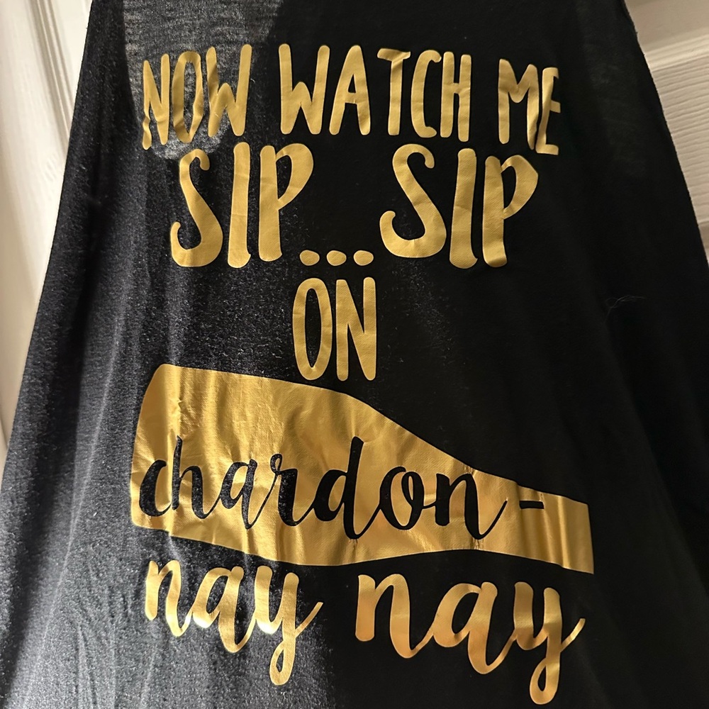 Black and Gold Graphic Tank